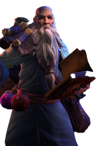 Deckard Cain Png Clipart (black, white)