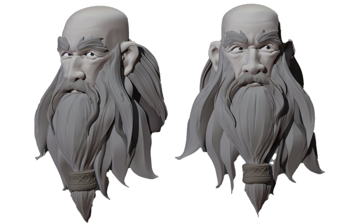 Deckard Cain Png Hd (gray, black)