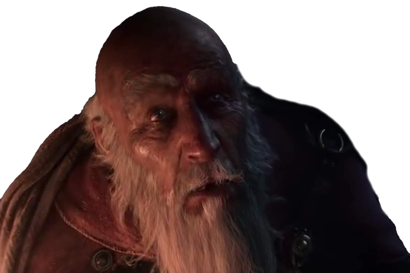 Deckard Cain Transparent Background (black)