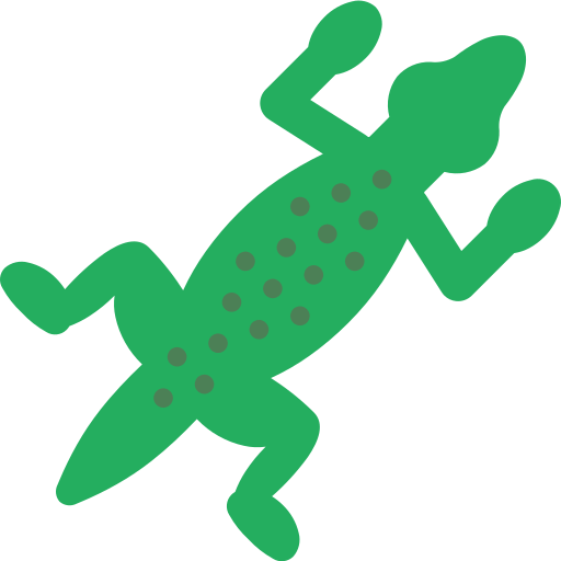 Gecko Png Free Download (teal, black)