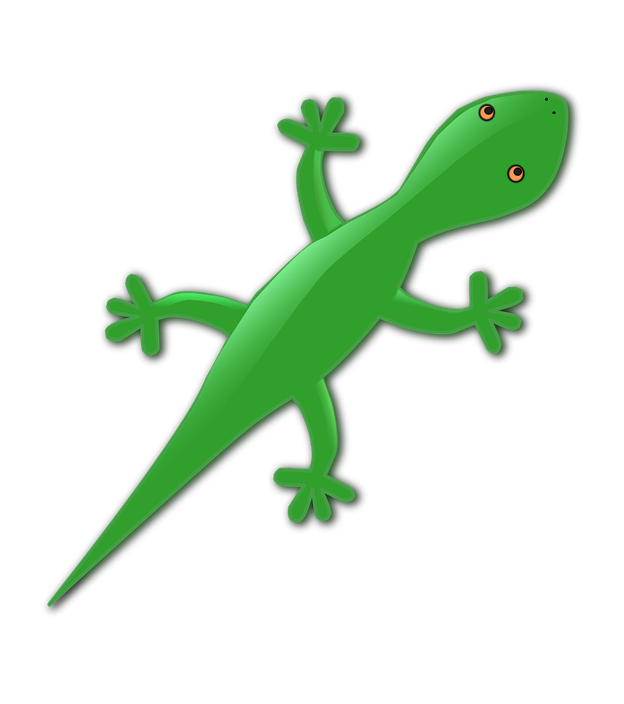 Gecko Png Transparent (black, green)