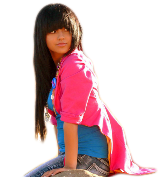 Becky G Png Free Download (white, salmon, black)