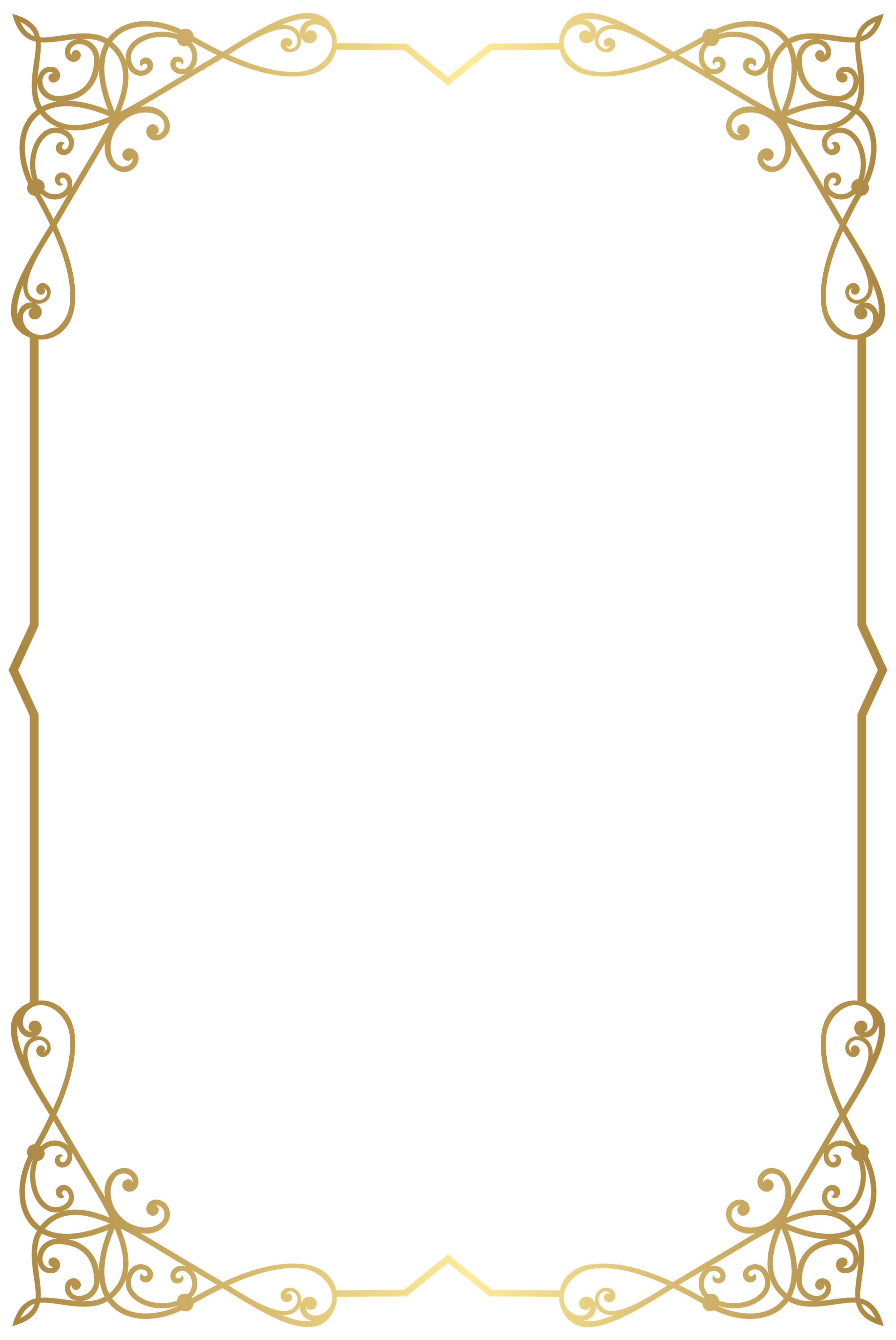 Decorative Frame Png Transparent (olive, black)