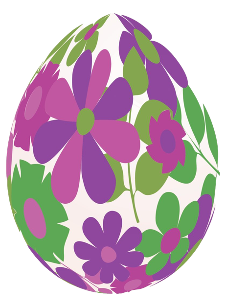 Decorative Purple Easter Egg Png Pic (salmon, black, gray, white)