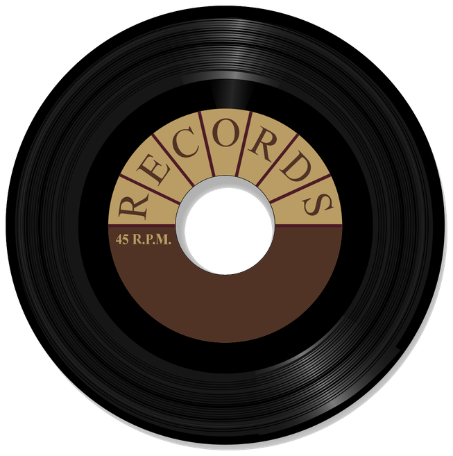 Record Frame Png Clipart (black, maroon)