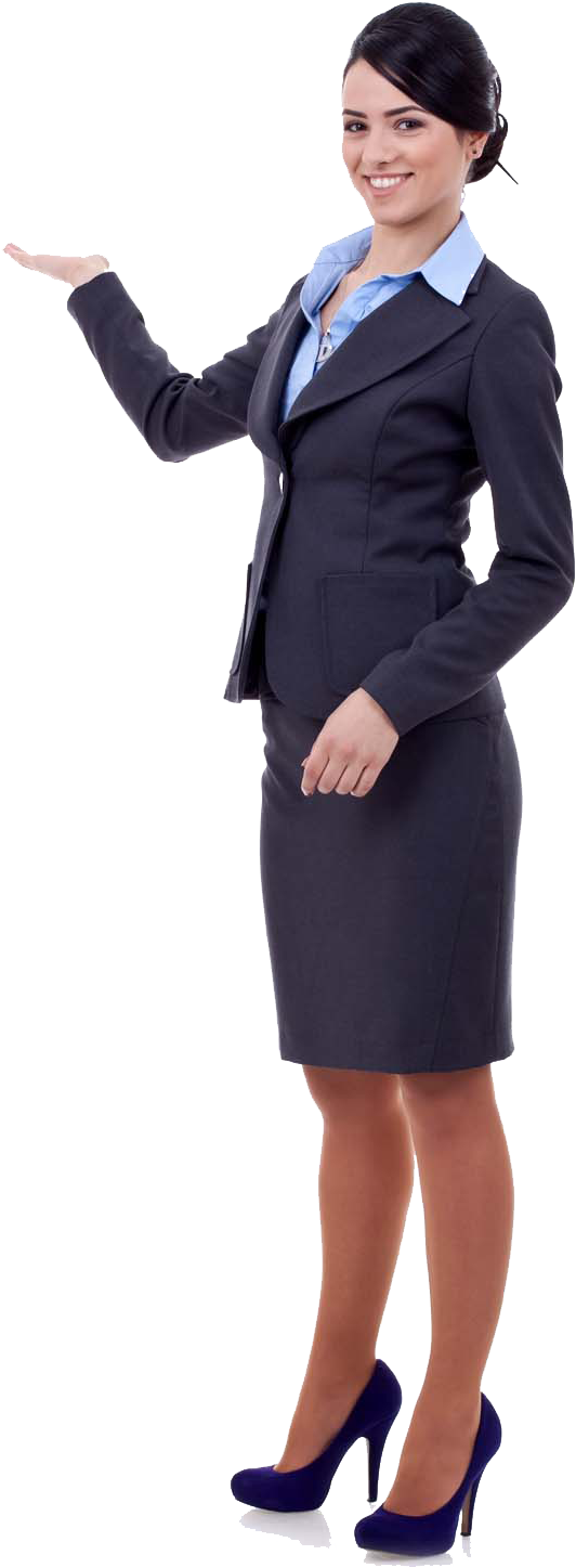 Secretary Woman Png Clipart (indigo, black)