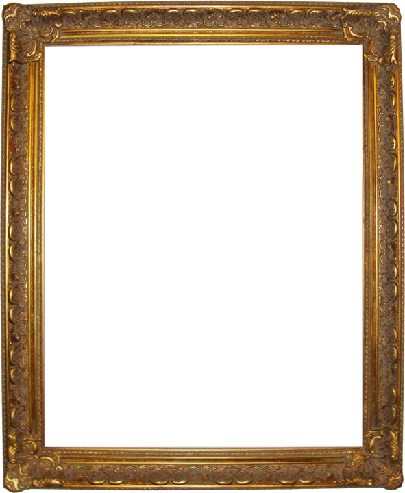 Rectangle Antique Border Png Transparent Image (black, gray, olive)