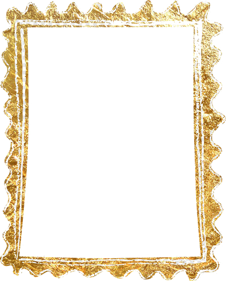 Rectangle Golden Frame Border Png Transparent Picture (black)