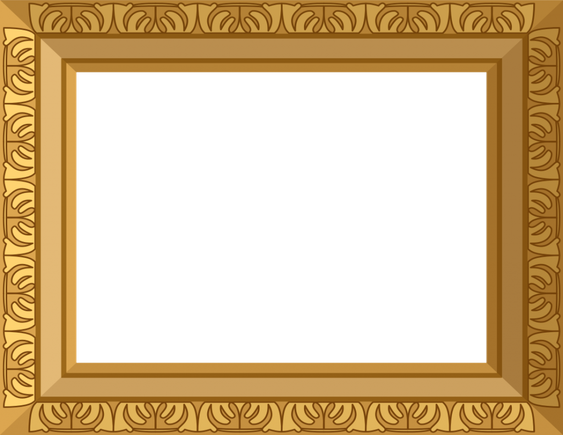 Rectangle Golden Frame Transparent Png (chocolate, olive, salmon, black)