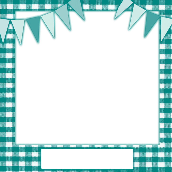 Rectangle Teal Frame Png Clipart (teal, black, white)