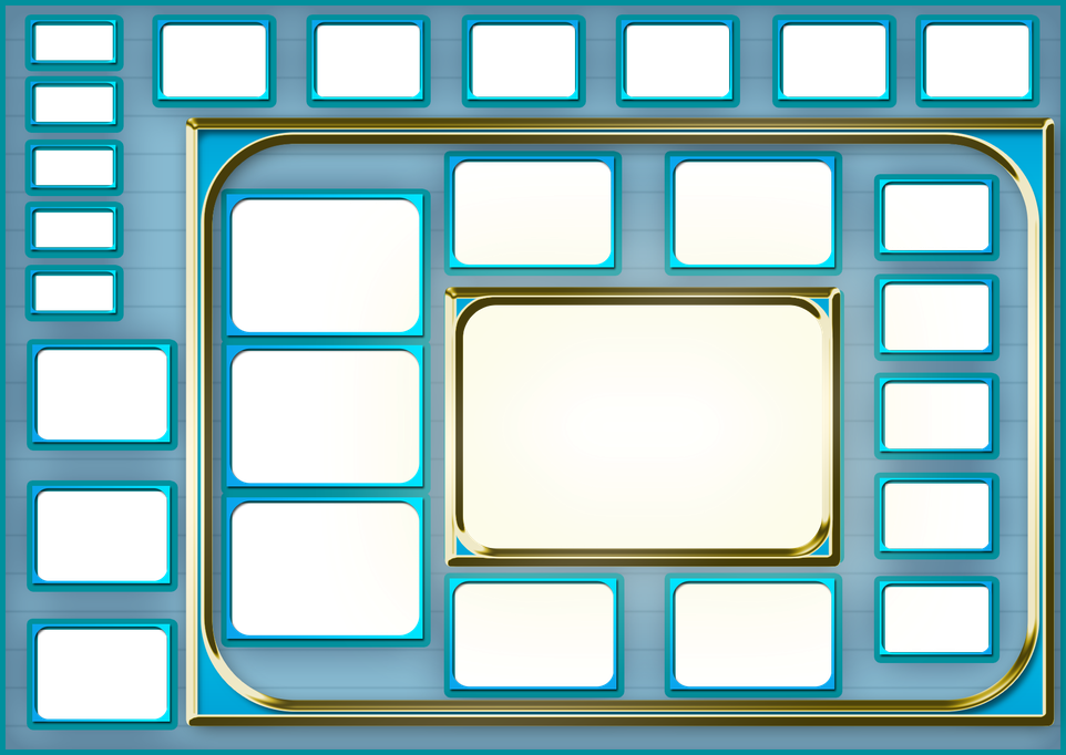 Rectangle Teal Frame Png Free Download (teal, black, beige)