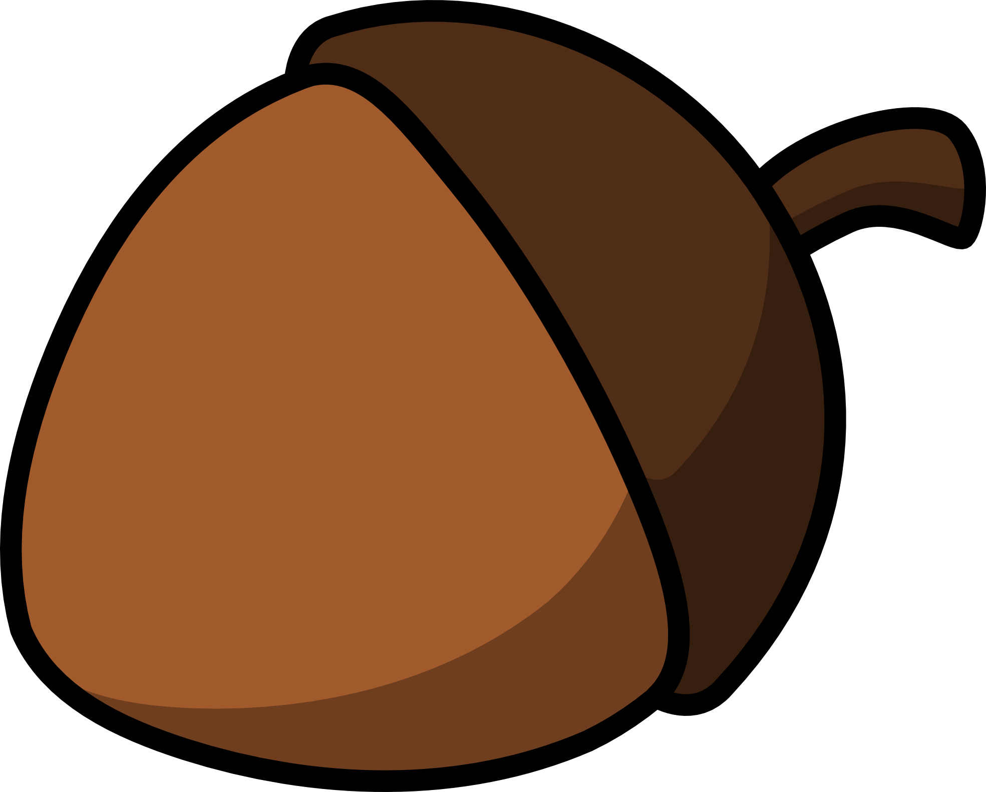 Vector Acorn Png Transparent Image (black, white, maroon, chocolate)