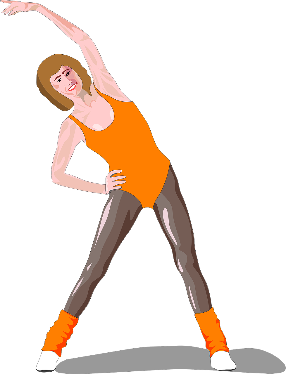 Vector Aerobics Png Image (pink, white, gray, orange, black)