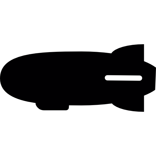 Vector Airship Png Image (black, white, gray, lavender)