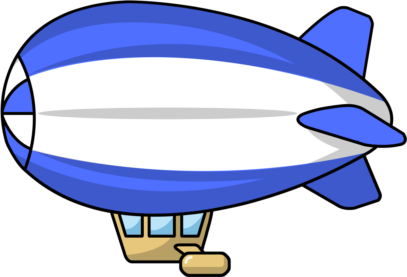 Vector Airship Png Transparent Image (white, teal, blue, black, silver)