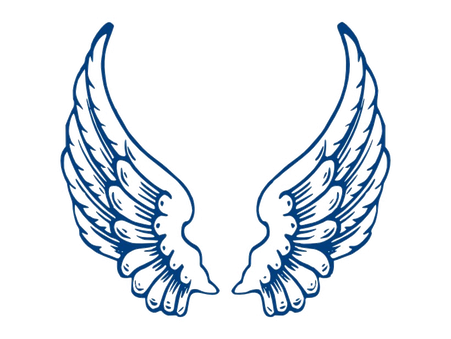 Vector Angel Wings Png Clipart (white)