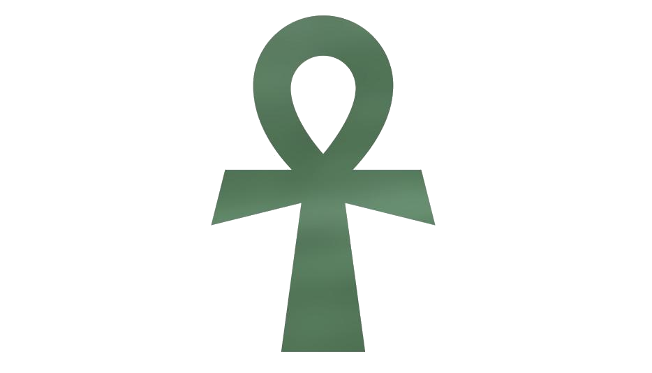 Vector Ankh Png File (white, gray)