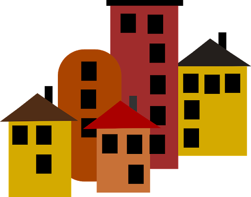 Vector Apartment Transparent Png (black, maroon, chocolate, orange)