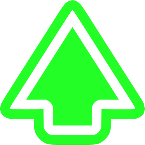 Vector Arrow Up Png Pic (black, lime)