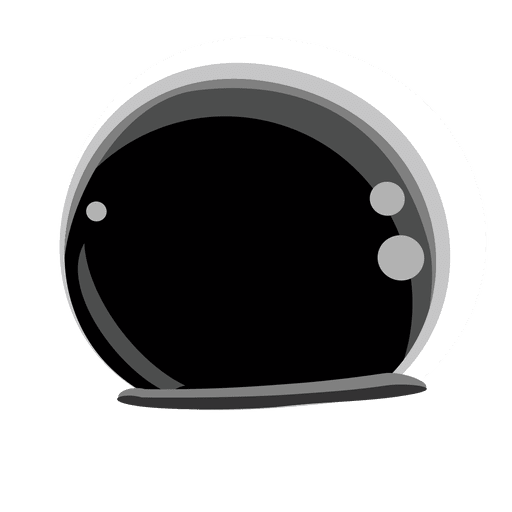 Vector Astronaut Helmet Png File (black, gray, white, silver)