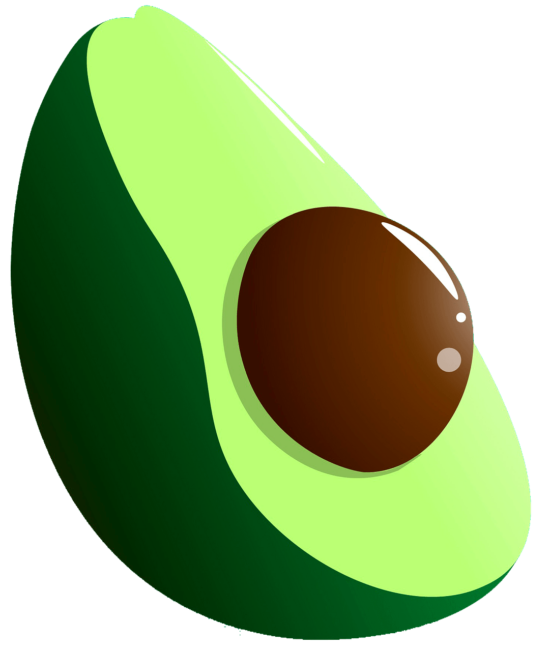 Vector Avocado Png Transparent Picture (black, gray, mint, green)