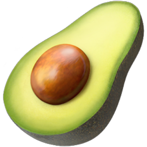 Vector Avocado Transparent Images Png (black, beige)