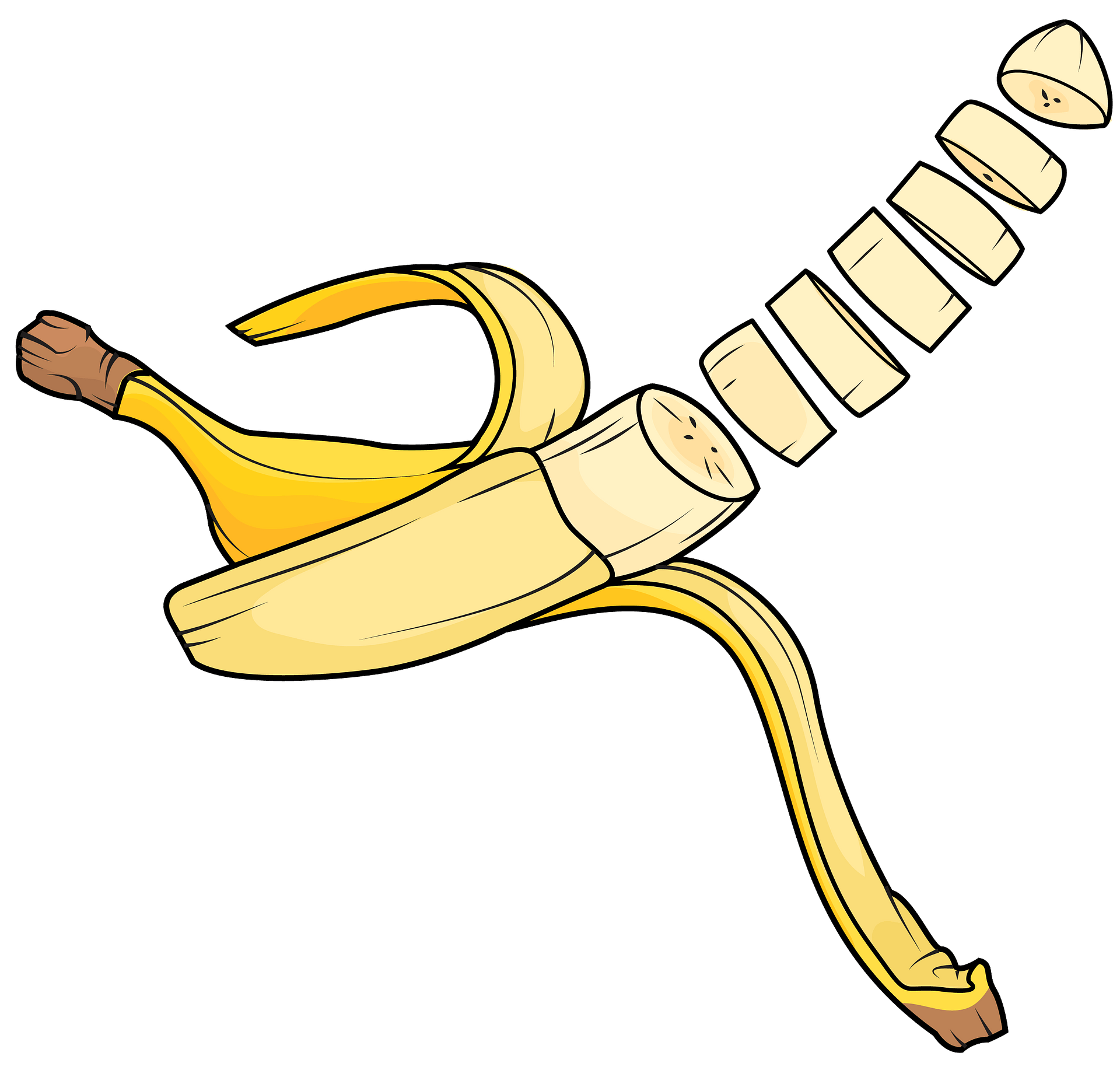 Vector Banana Slice Transparent Png (gray, beige, pink)