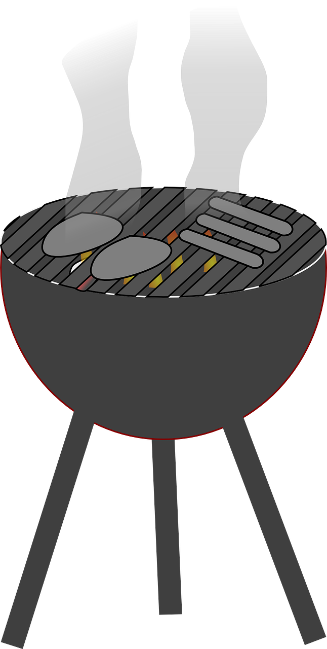 Vector Barbecue Grill Png Image (black, gray, indigo)