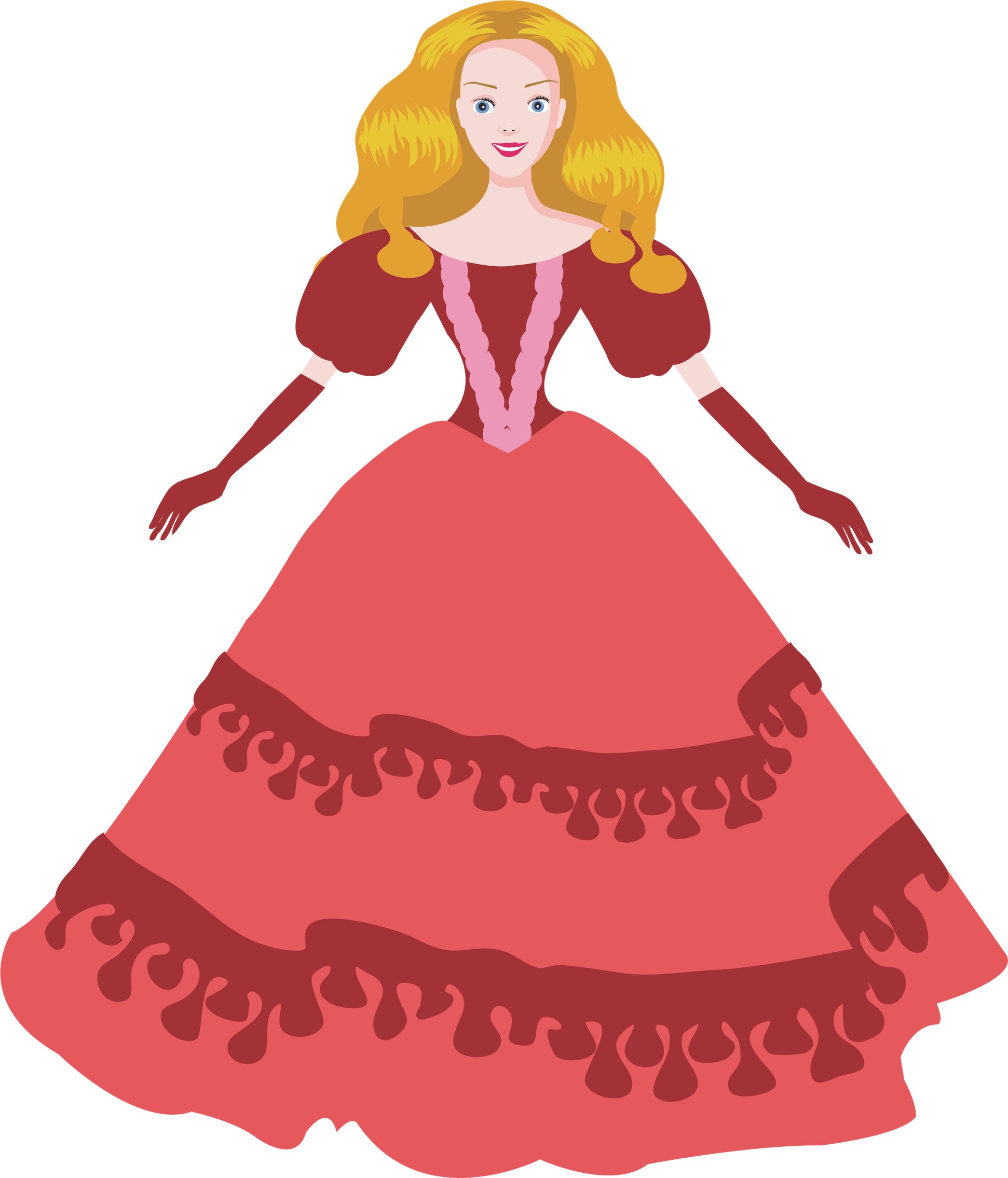 Vector Barbie Doll Princess Transparent Png (chocolate, black, maroon, salmon)