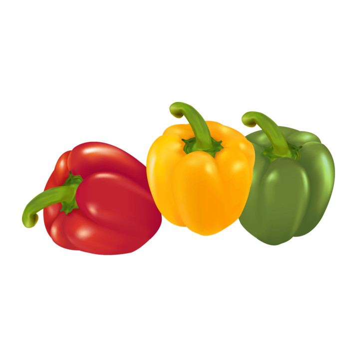 Vector Bell Pepper Transparent Png (chocolate, olive, orange, black, maroon)