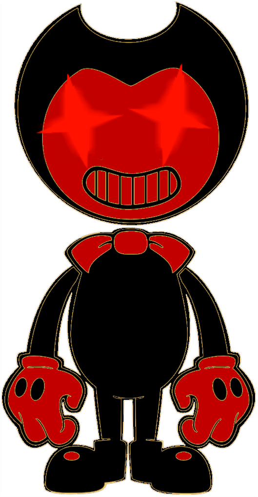 Vector Bendy Transparent Background (black, red)