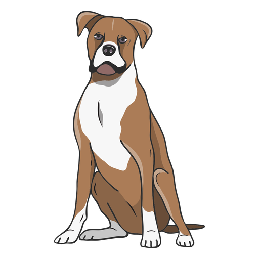 Vector Boxer Dog Transparent Png (black, gray, white)