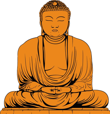 Vector Buddha Statue Png Photos (black, orange, chocolate)