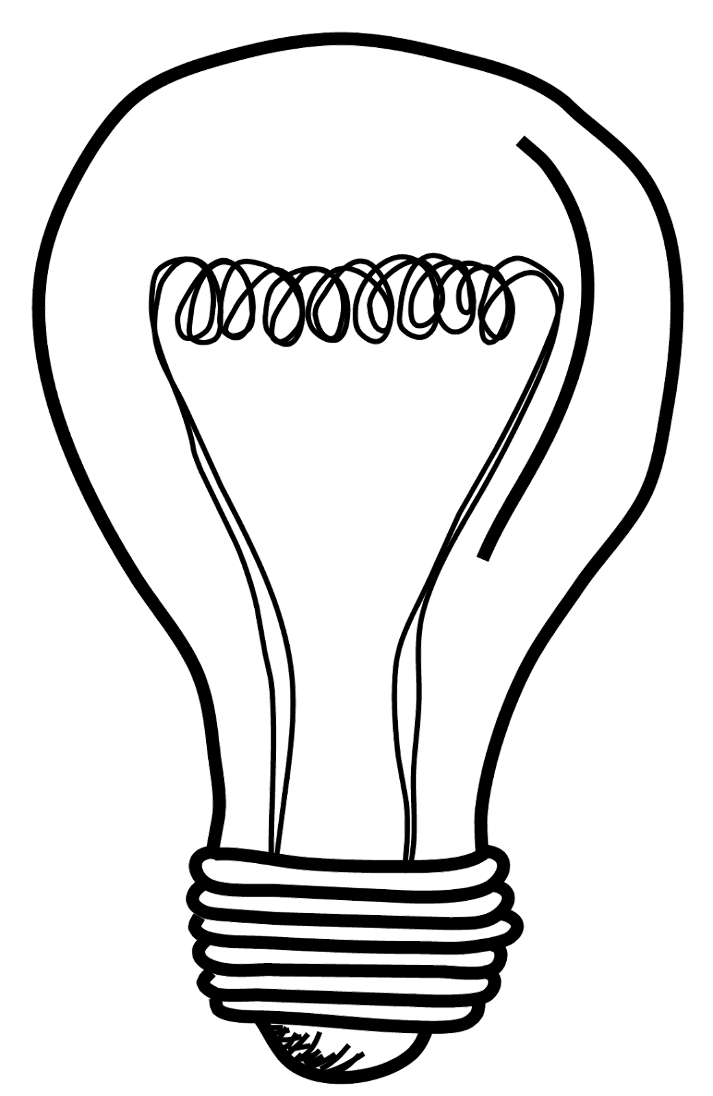 Vector Bulb Png Image (black)