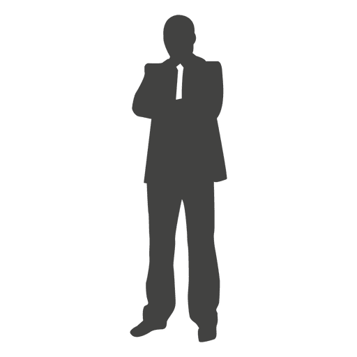 Vector Business Man Standing Png Clipart (gray, indigo)