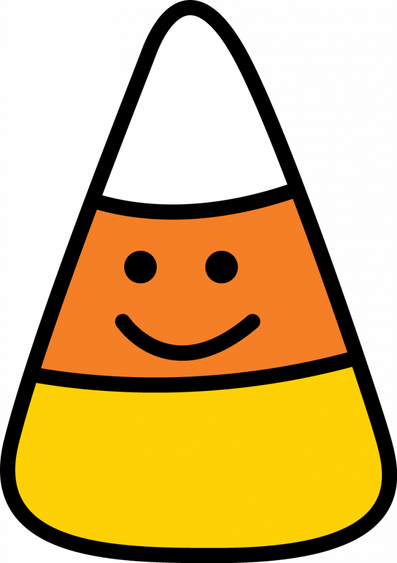 Vector Candy Corn Png File (gold, chocolate, white, orange, black)