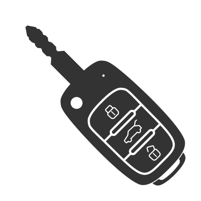 Vector Car Key Png Transparent Image (black, gray)