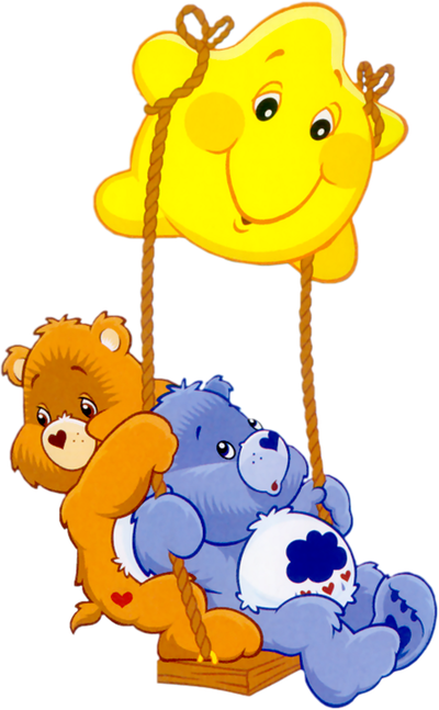 Vector Care Bears Png File (black, gold, yellow)