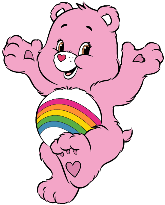 Vector Care Bears Png Transparent Image (white, pink)