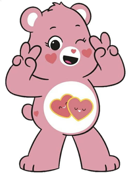 Vector Care Bears Transparent Background (black, silver, white)