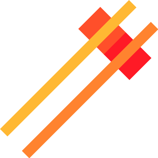 Vector Chopsticks Png Transparent Image (gold, chocolate, red, orange, black)