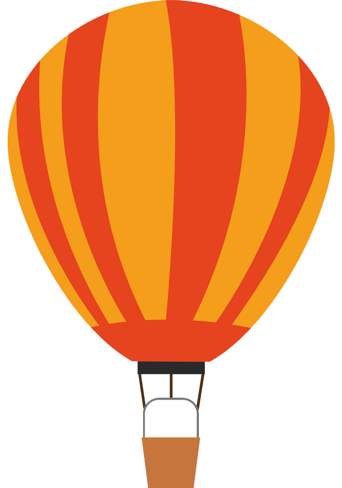 Vector Colorful Air Balloon Png Free Download (gray, chocolate, orange)