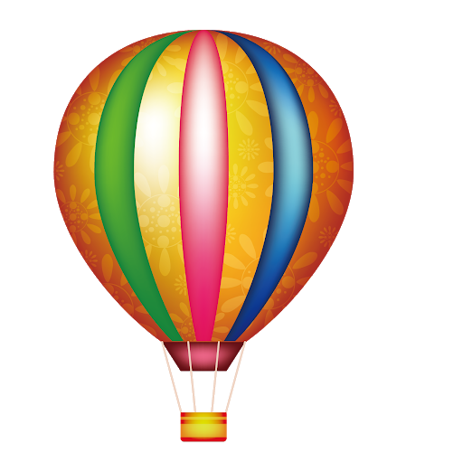 Vector Colorful Air Balloon Png Picture (black, white, pink, olive)