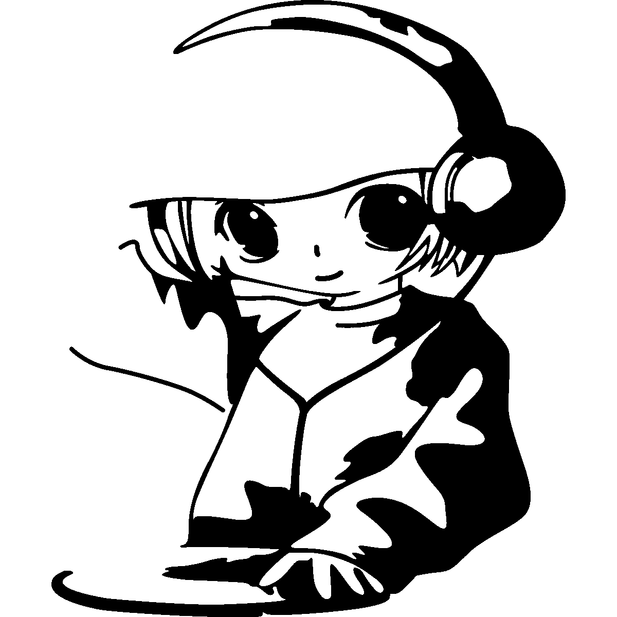 Vector Dj Girl Png Free Download (white, lavender, gray, black)