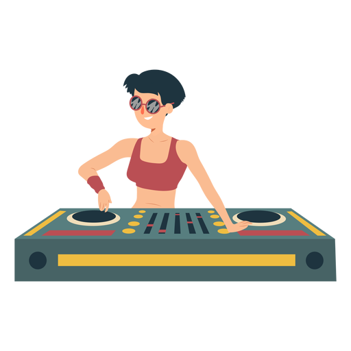 Vector Dj Girl Png Photos (pink, chocolate, gray, black)