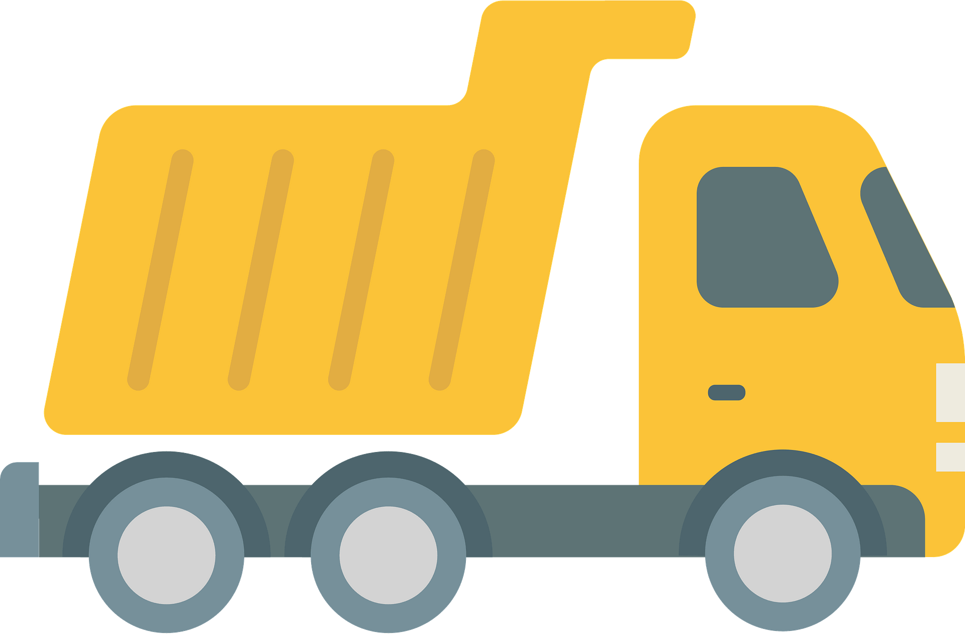 Vector Dump Truck Png Free Download (gray, silver, gold)