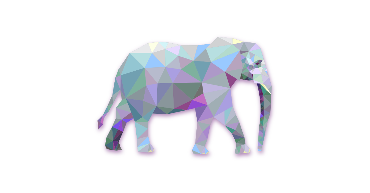 Vector Elephant Background Png (white, lavender, gray, black)