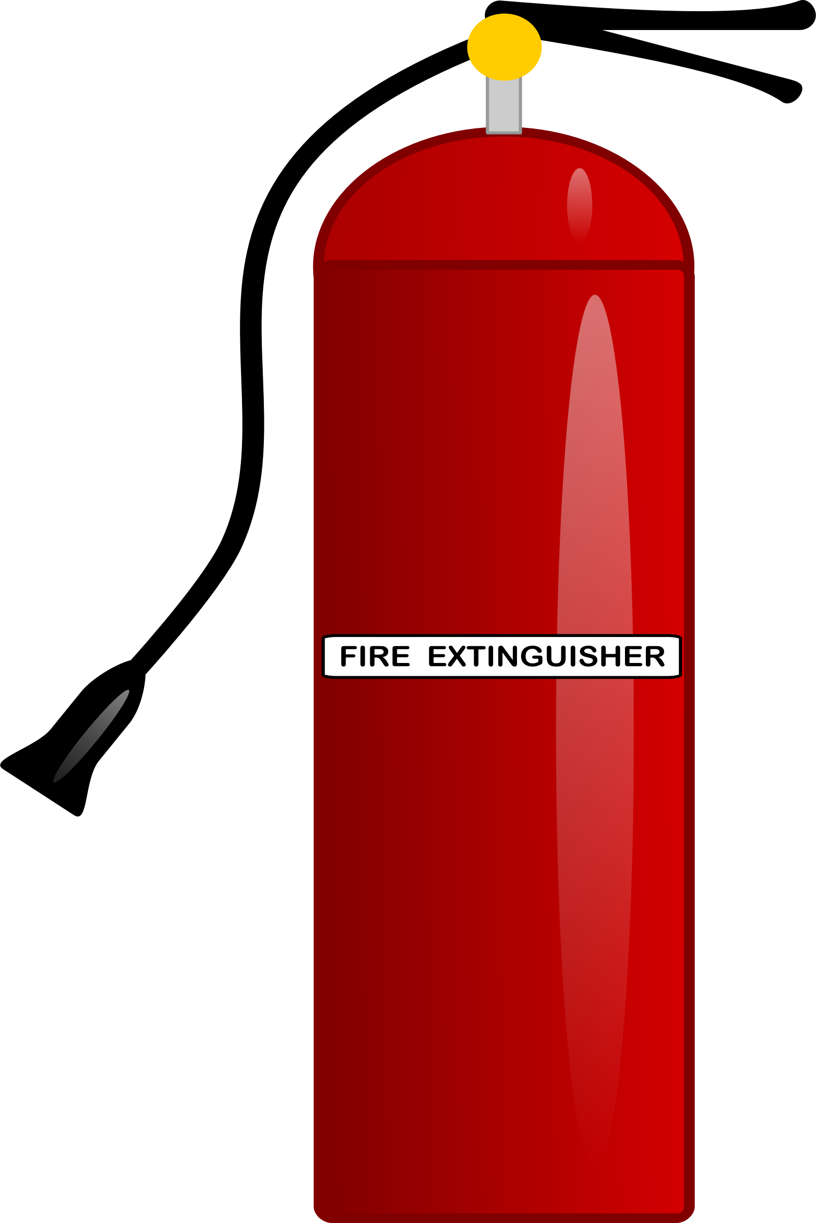 Vector Fire Extinguisher Png File (maroon, red, black)