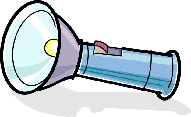 Vector Flashlight Torch Png File (lavender, indigo, black, silver, mint)