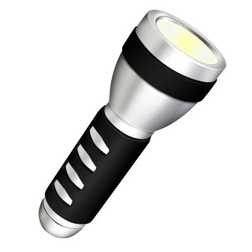 Vector Flashlight Torch Png Image (white, black)